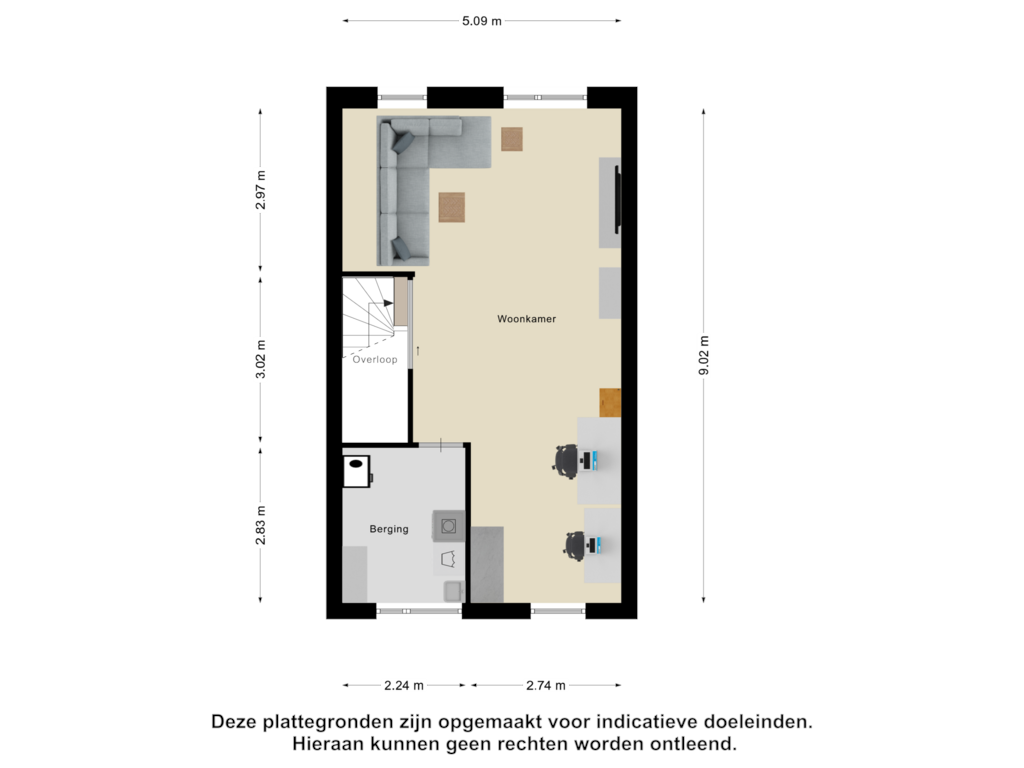 Bekijk plattegrond van Tweede verdieping van Laan van Chartroise 219