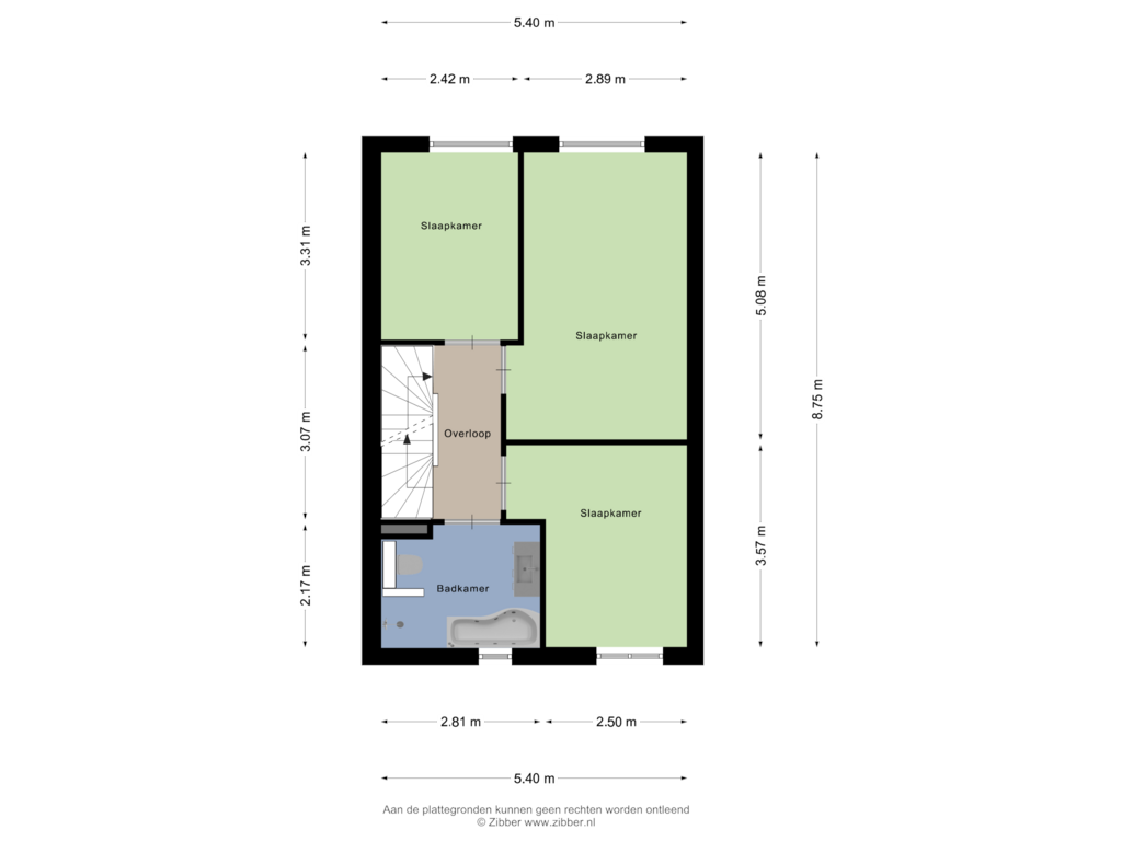 View floorplan of Eerste verdieping of Maneschijn 34