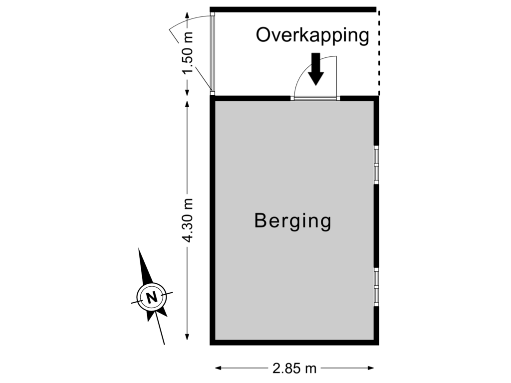 View floorplan of Bijgebouw of Lange Voor 19