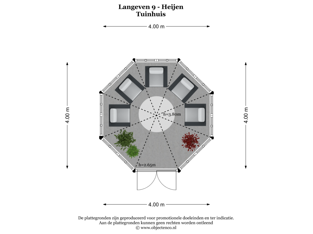 Bekijk plattegrond van Tuinhuis van Langeven 9