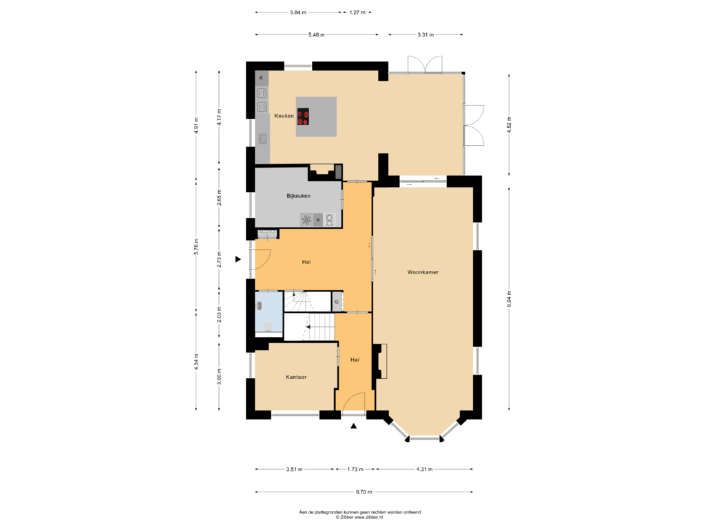 Bekijk plattegrond van Begane grond van Haitsma Mulierlaan 3