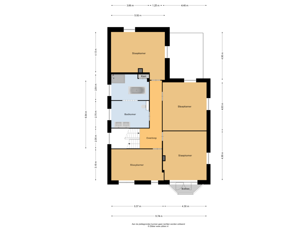 Bekijk plattegrond van Eerste verdieping van Haitsma Mulierlaan 3