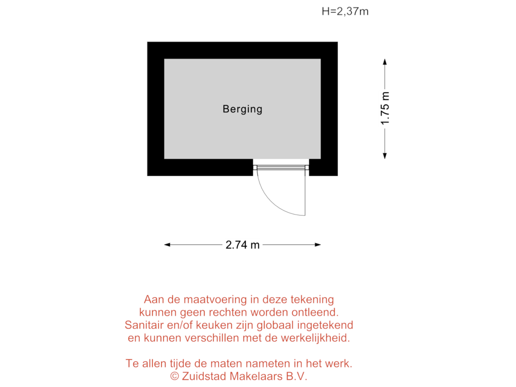 Bekijk plattegrond van Dordtsestraatweg 759-A - Berging van Dordtsestraatweg 759-A