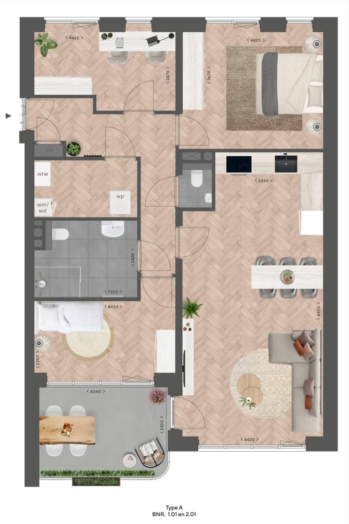 Photo 2 of Type A (Bouwnr. 2.01)