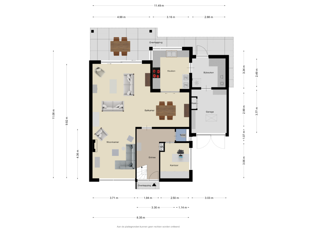 Bekijk plattegrond van Begane Grond van Kerkhoflaan 46