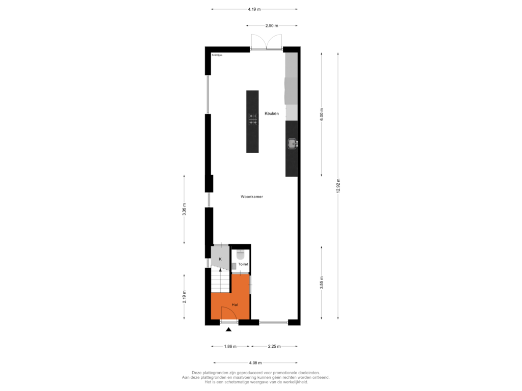 Bekijk plattegrond van Begane Grond van Pelikaanstraat 16