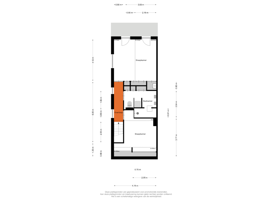 Bekijk plattegrond van 1e Verdieping van Pelikaanstraat 16