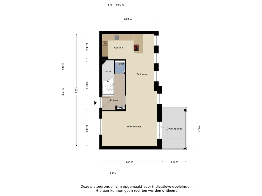 View floorplan of Begane Grond of Arsenaal 17