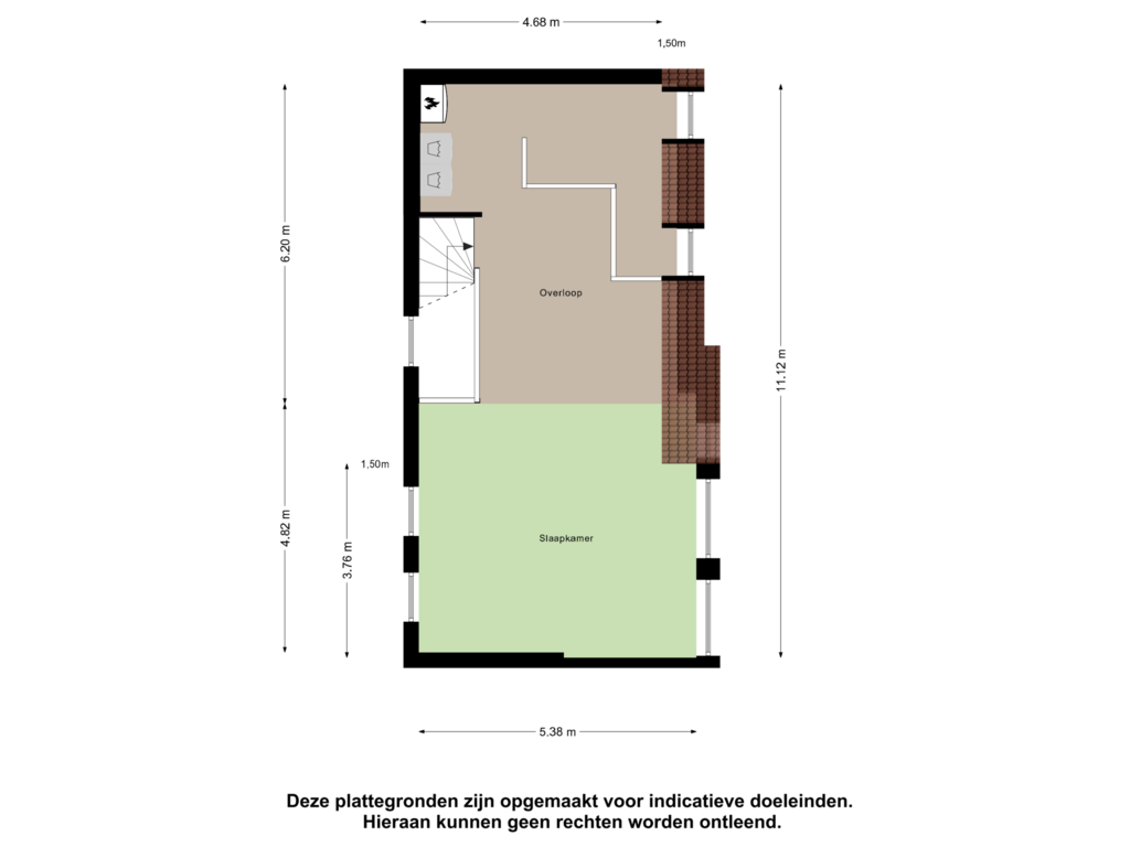 View floorplan of Tweede Verdieping of Arsenaal 17