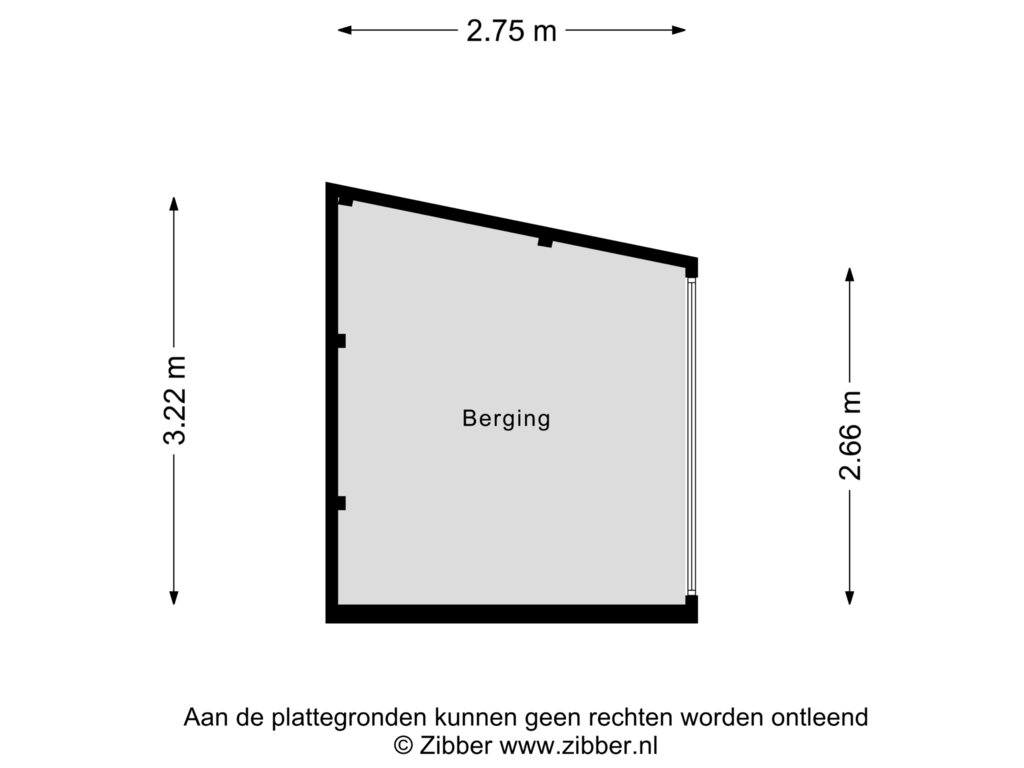 Bekijk plattegrond van Berging van Van Goorstraat 34