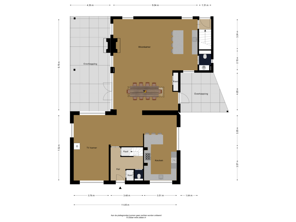 View floorplan of BEGANE GROND of Gever 11