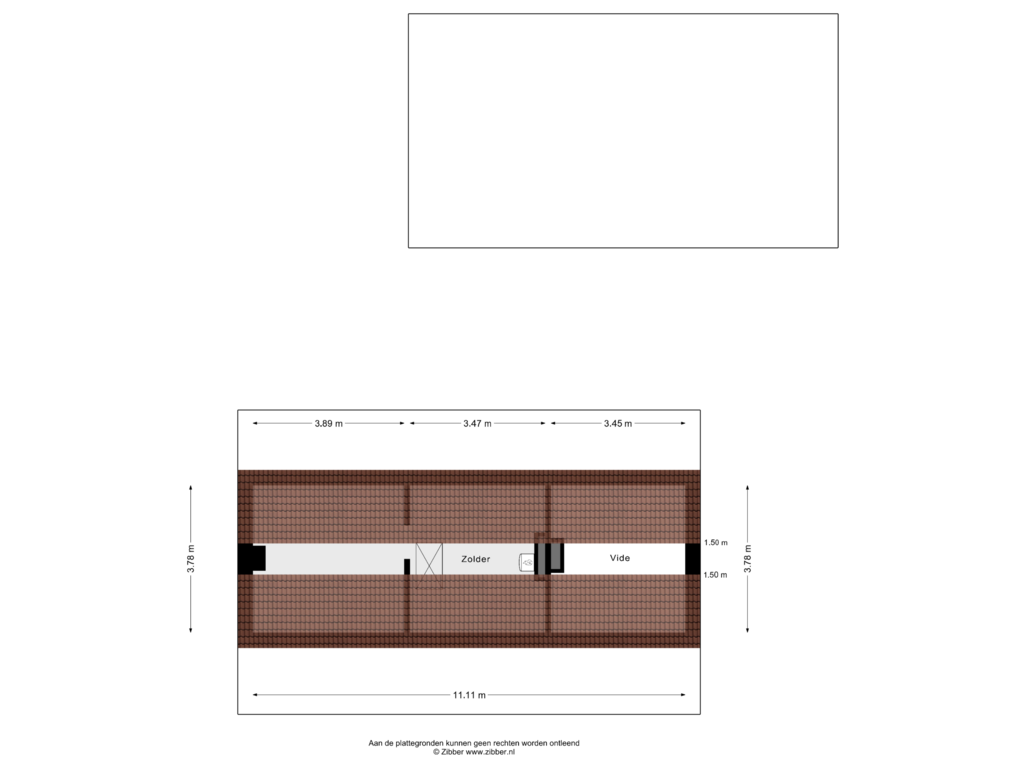 View floorplan of TWEEDE VERDIEPING of Gever 11