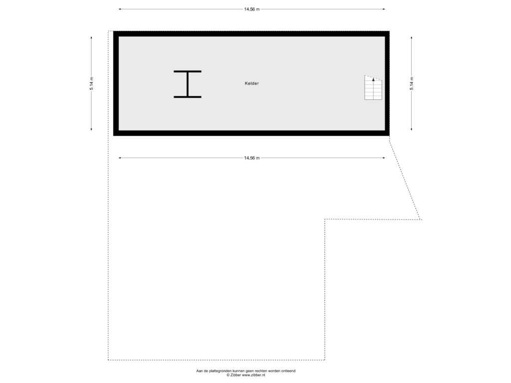 View floorplan of KELDER of Gever 11