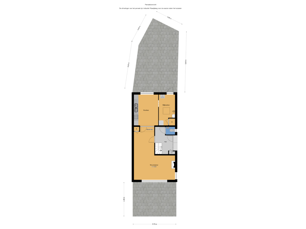 View floorplan of Perceeloverzicht of Noordweg 74