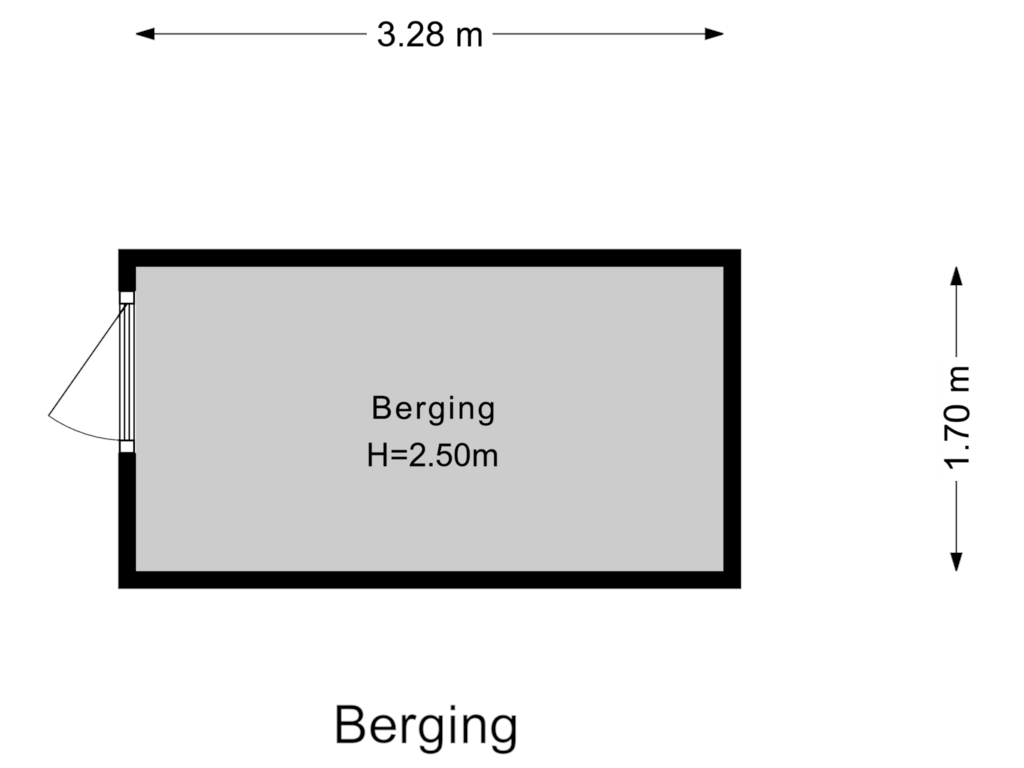 Bekijk plattegrond van Berging van Koning Lodewijklaan 312