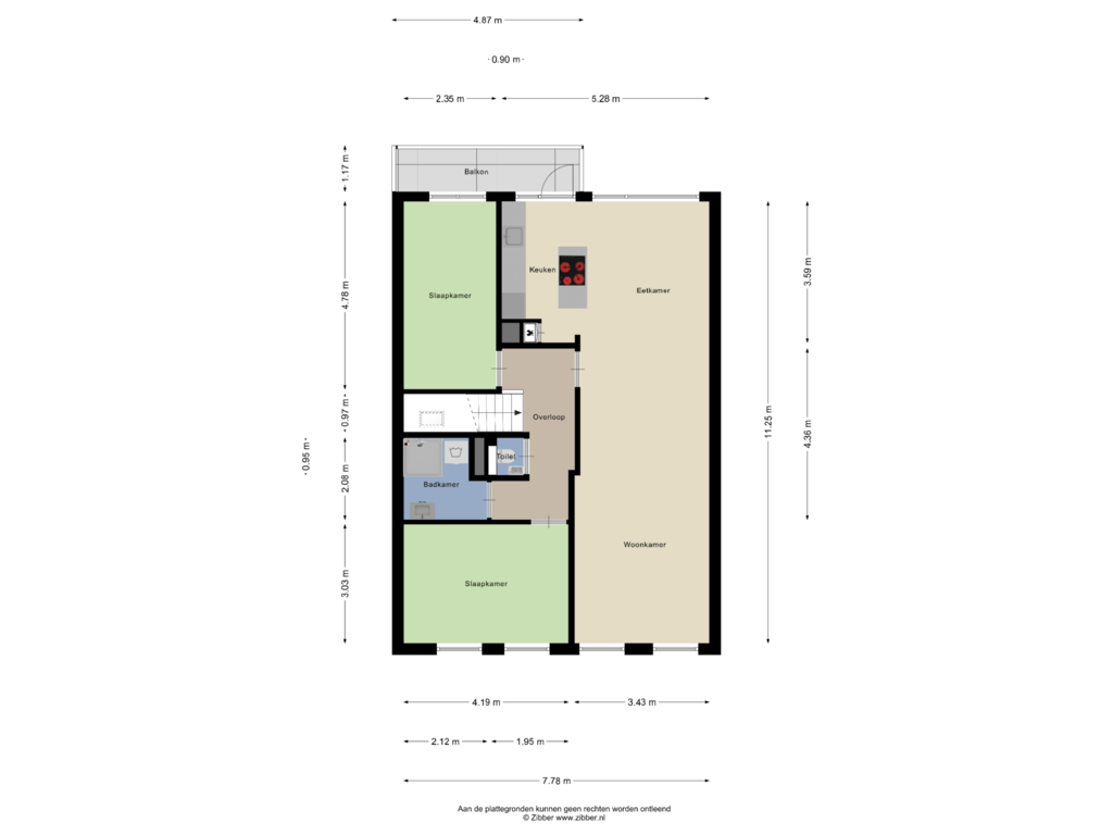 Bekijk plattegrond van Tweede Verdieping van Apeldoornselaan 259