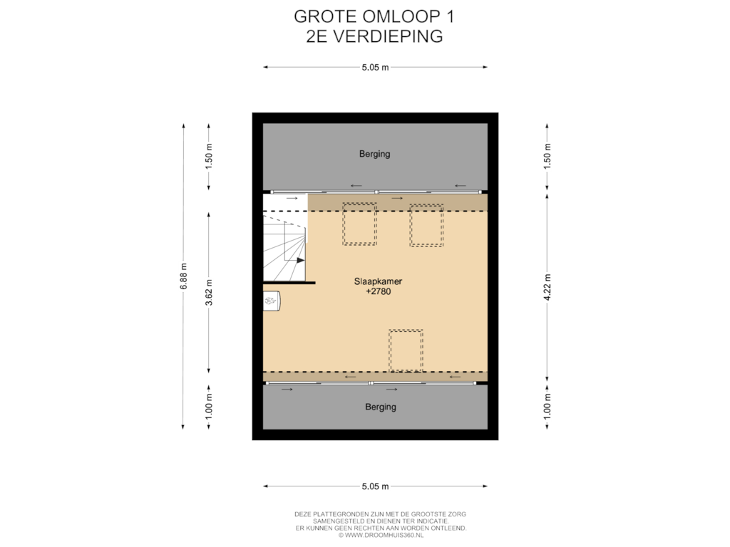 Bekijk plattegrond van 2E Verdieping van Grote Omloop 1