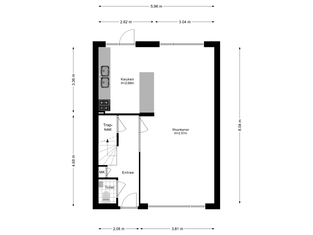 Bekijk plattegrond van Begane Grond van Loggerstraat 9