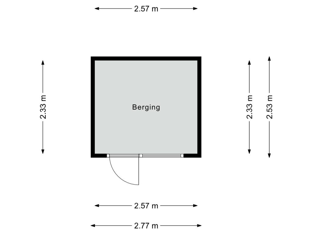 Bekijk plattegrond van Berging van Loggerstraat 9