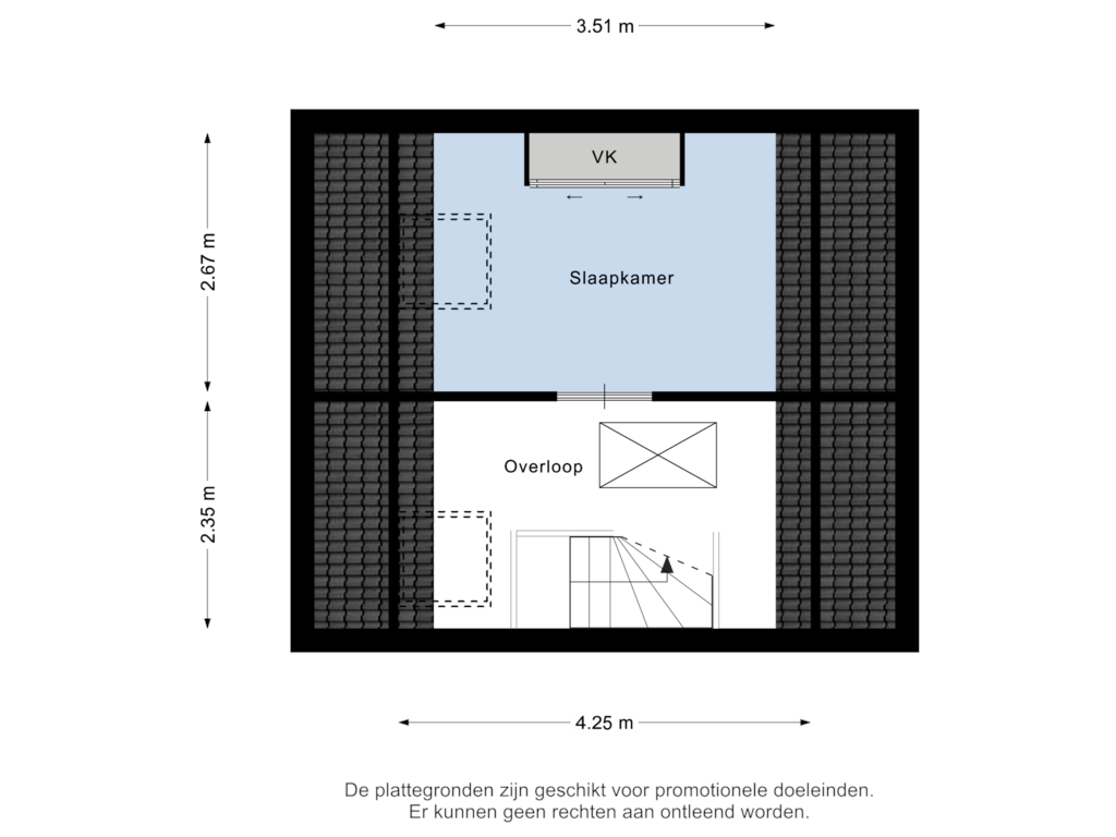 View floorplan of 2e Verdieping of Nieuweweg 3