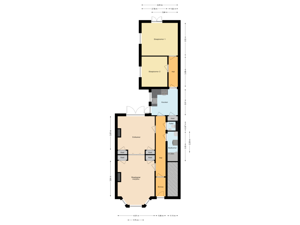 View floorplan of Woning of Terweeweg 134