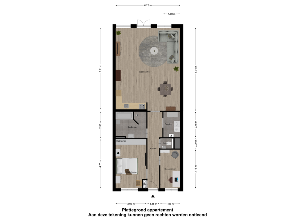 Bekijk plattegrond van Appartement van Loopstraat 11