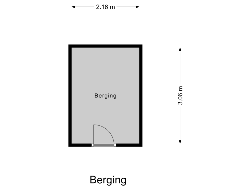 Bekijk plattegrond van Berging van Beneluxlaan 100