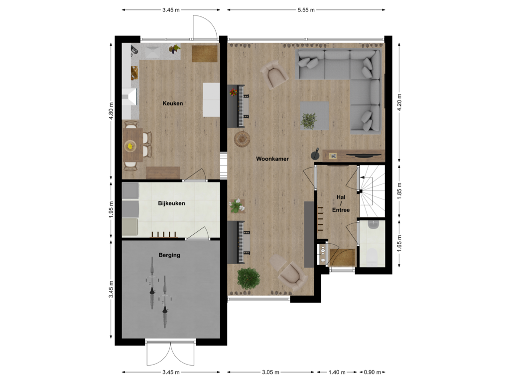 View floorplan of First floor of Andriëtte Peereboom 11