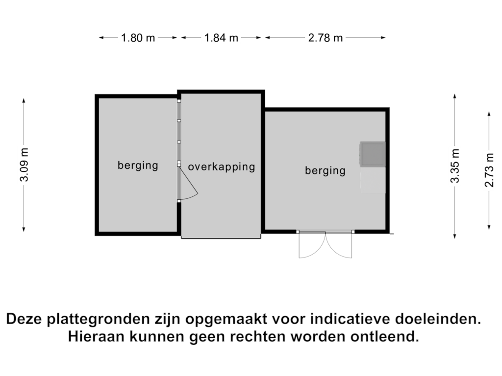 Bekijk plattegrond van Berging van Hattemlaan 14