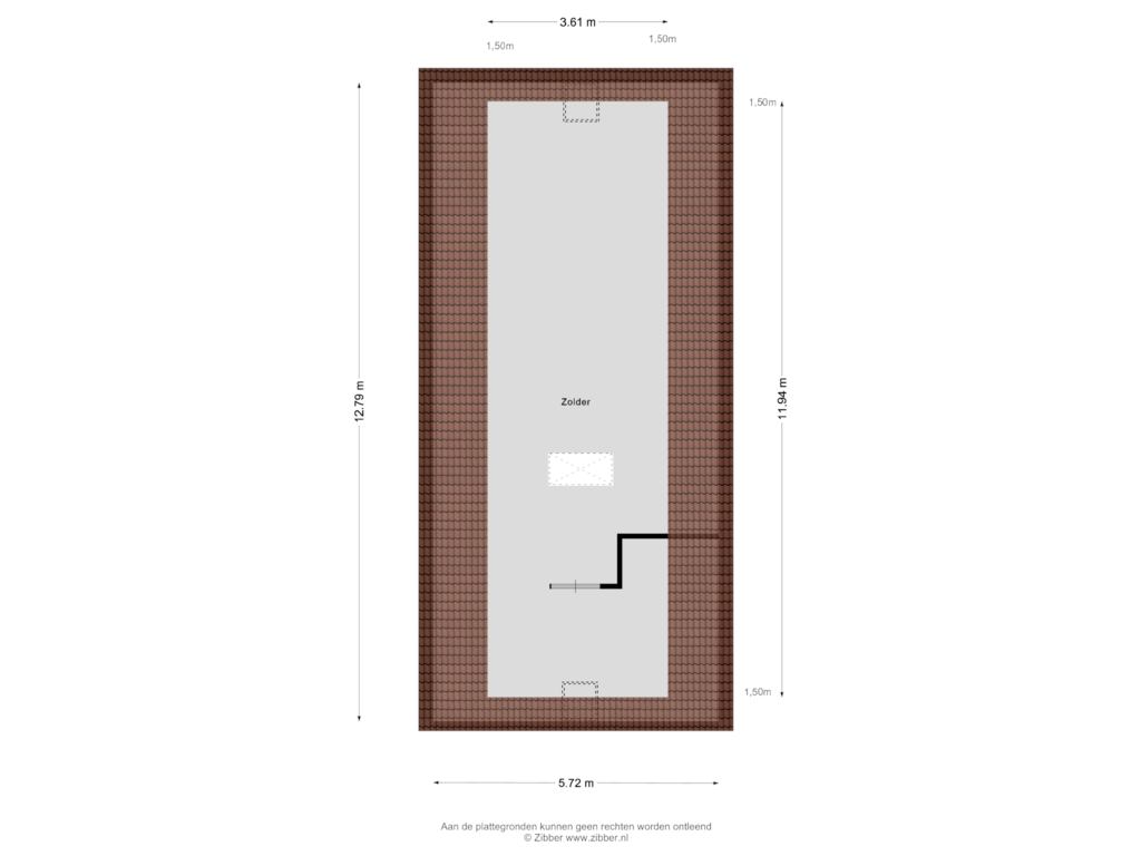 Bekijk plattegrond van Zolder van Cornelis Albertsstraat 3