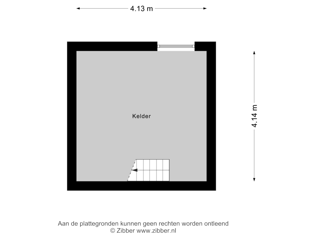 Bekijk plattegrond van Kelder van Cornelis Albertsstraat 3