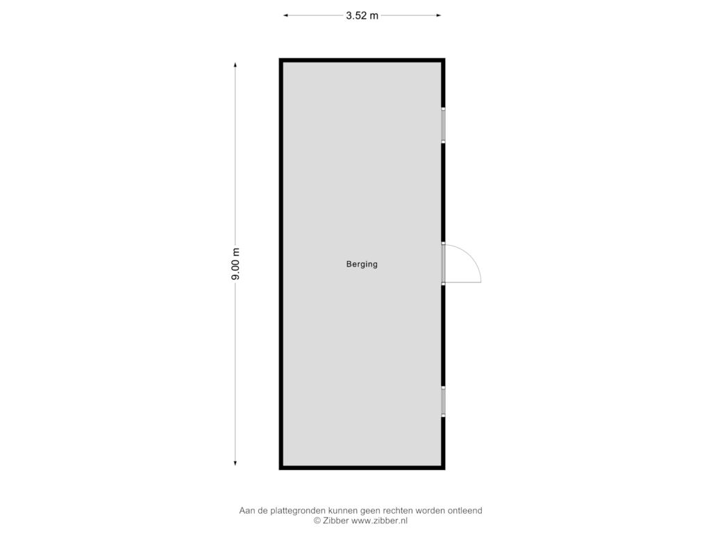 Bekijk plattegrond van Berging van Cornelis Albertsstraat 3