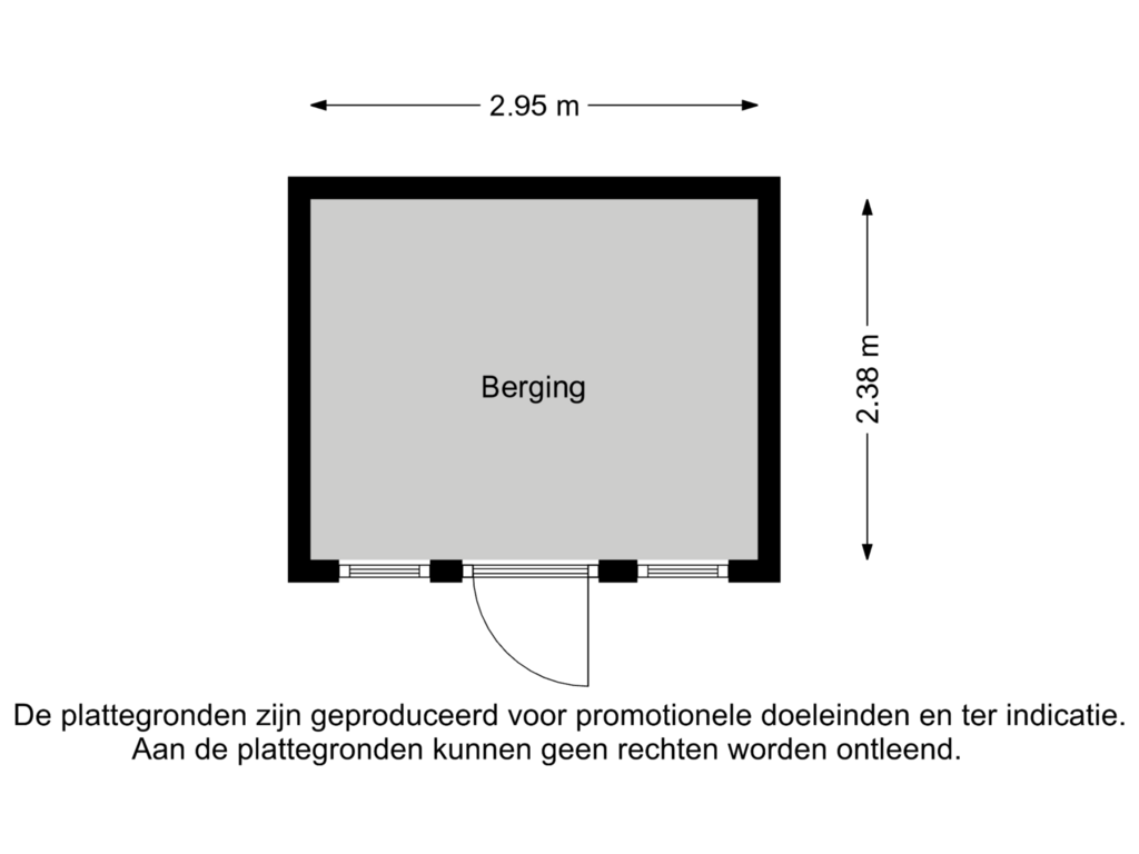 Bekijk plattegrond van Berging van Jan Darkennisstraat 16