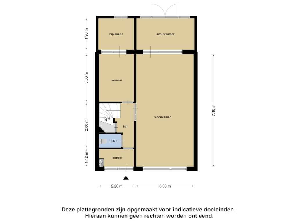 Bekijk plattegrond van Begane Grond van Deltastraat 27