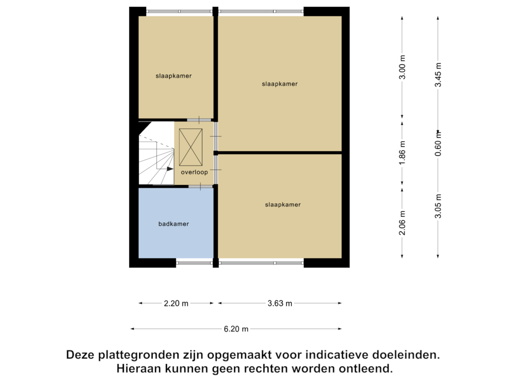 Bekijk plattegrond van Eerste Verdieping van Deltastraat 27