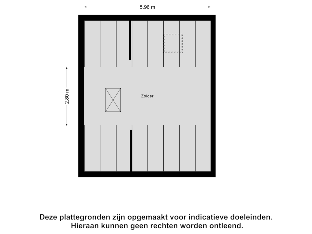 Bekijk plattegrond van Zolder van Deltastraat 27