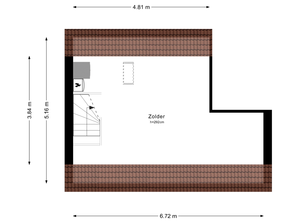 View floorplan of 2e Verdieping of Donge 33