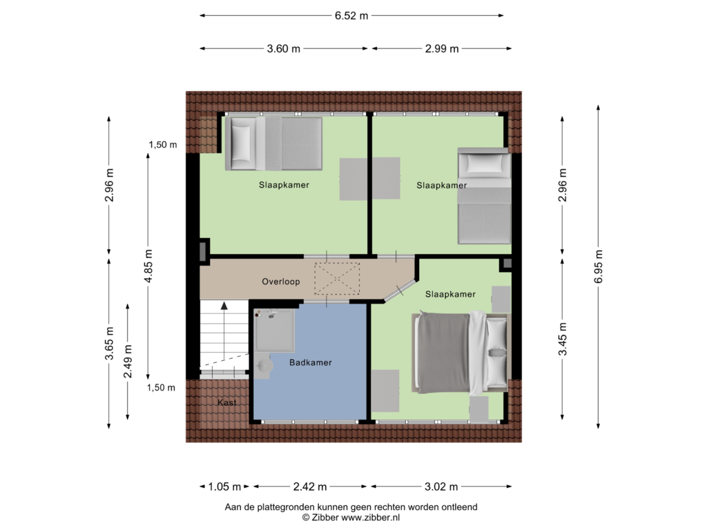 Bekijk plattegrond van Eerste verdieping van Lijmbeekstraat 152