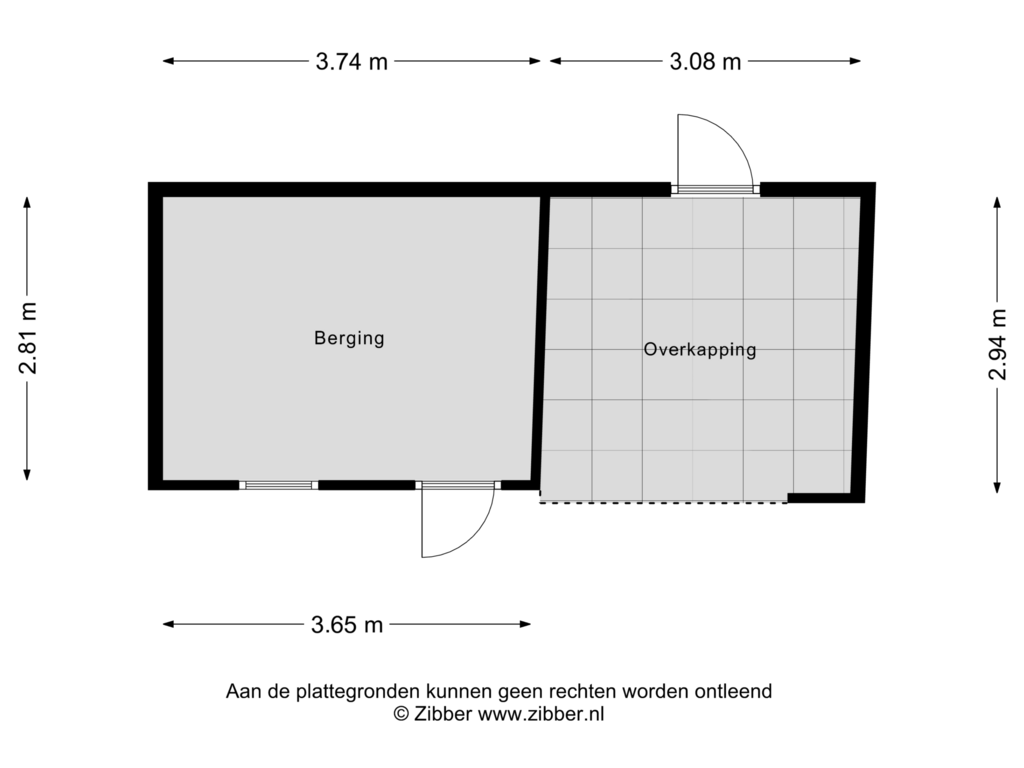 Bekijk plattegrond van Berging van Lijmbeekstraat 152