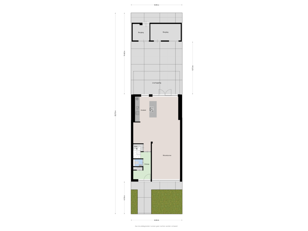 View floorplan of Begane grond - tuin of Snoekstraat 6