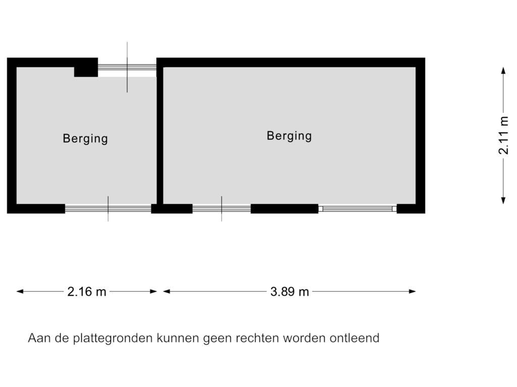 View floorplan of Berging of Snoekstraat 6