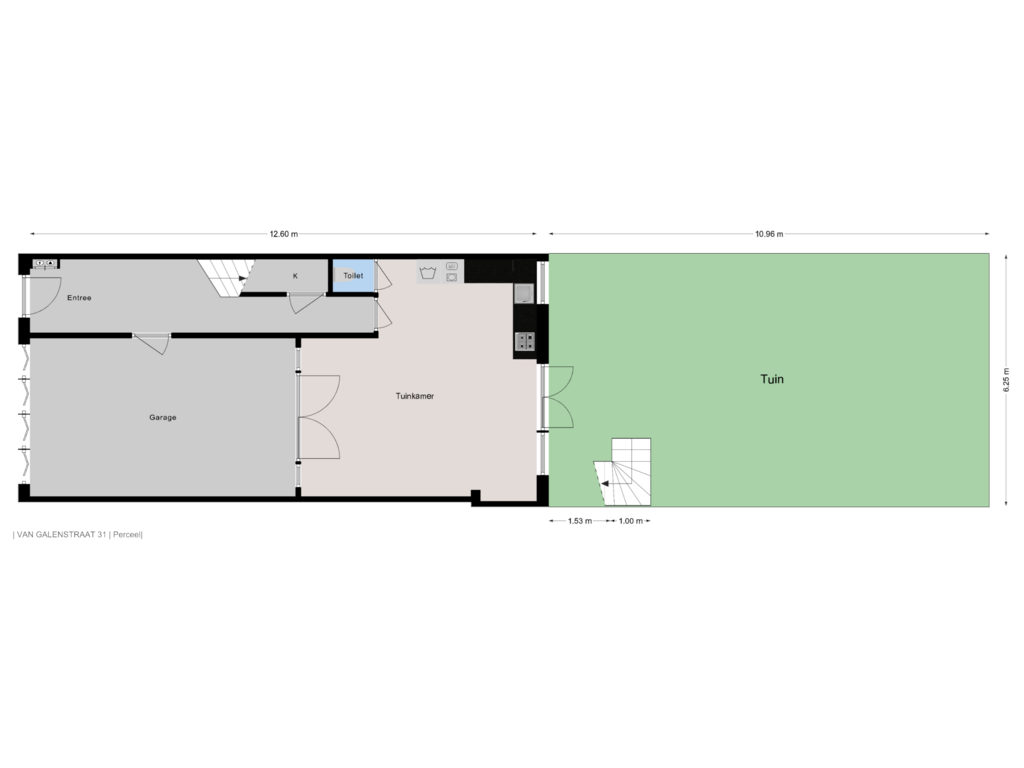 Bekijk plattegrond van Perceel van Van Galenstraat 31