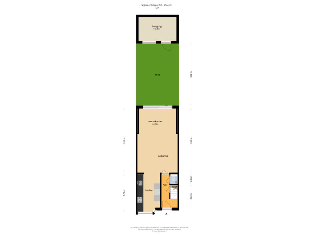 Bekijk plattegrond van TUIN van Mijdrechtstraat 50