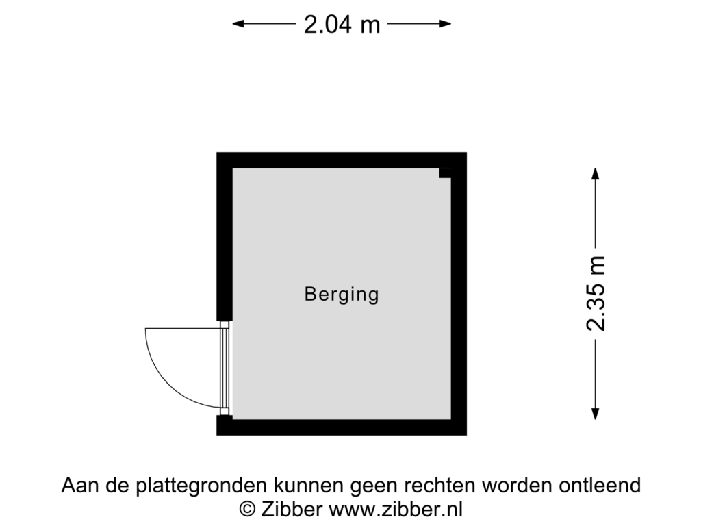 View floorplan of Berging of Unescostraat 60