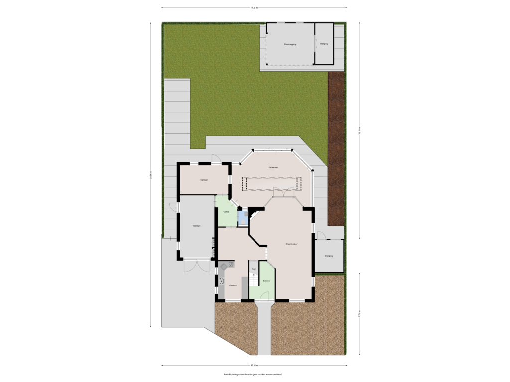 View floorplan of Begane grond - tuin of Hofstede 39