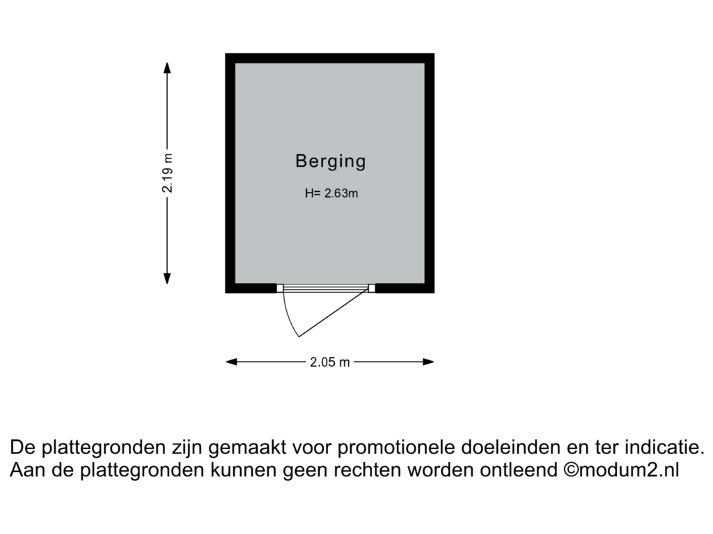 Bekijk plattegrond van Berging van Generaal Eisenhowerplein 20