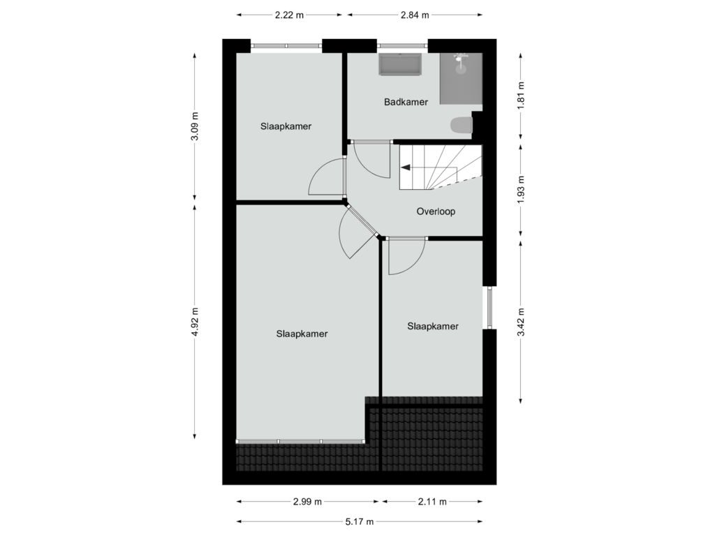 Bekijk plattegrond van Eerste verdieping van Adelaarshorst 58