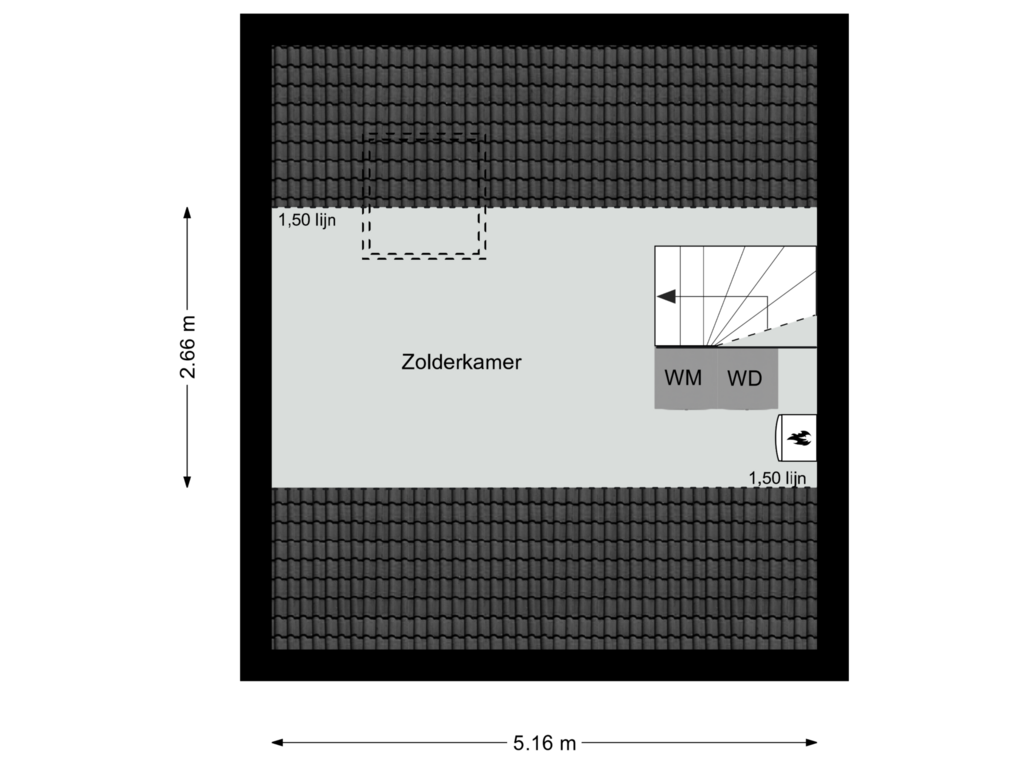 Bekijk plattegrond van Tweede verdieping van Adelaarshorst 58