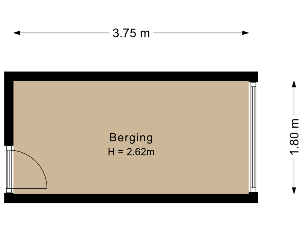 View floorplan of Berging of Savelsbos 60