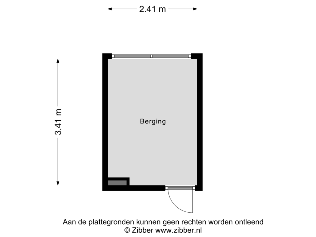 View floorplan of Berging of Stadswal 20-A